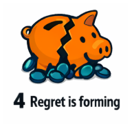 Regret is forming